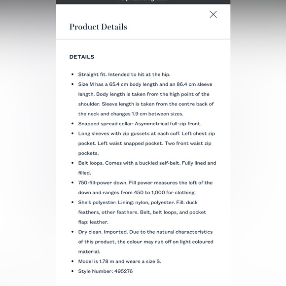 New Polo Ralph Lauren Down Moto Puffer Black Jacket Women’s Size Large - Picture 16 of 16